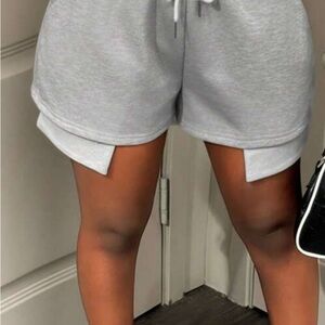 Women's Gray Casual Shorts